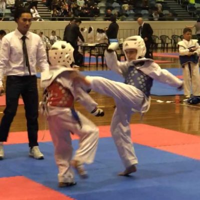 Taekwondo competition.