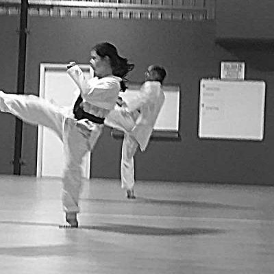 Taekwondo training.